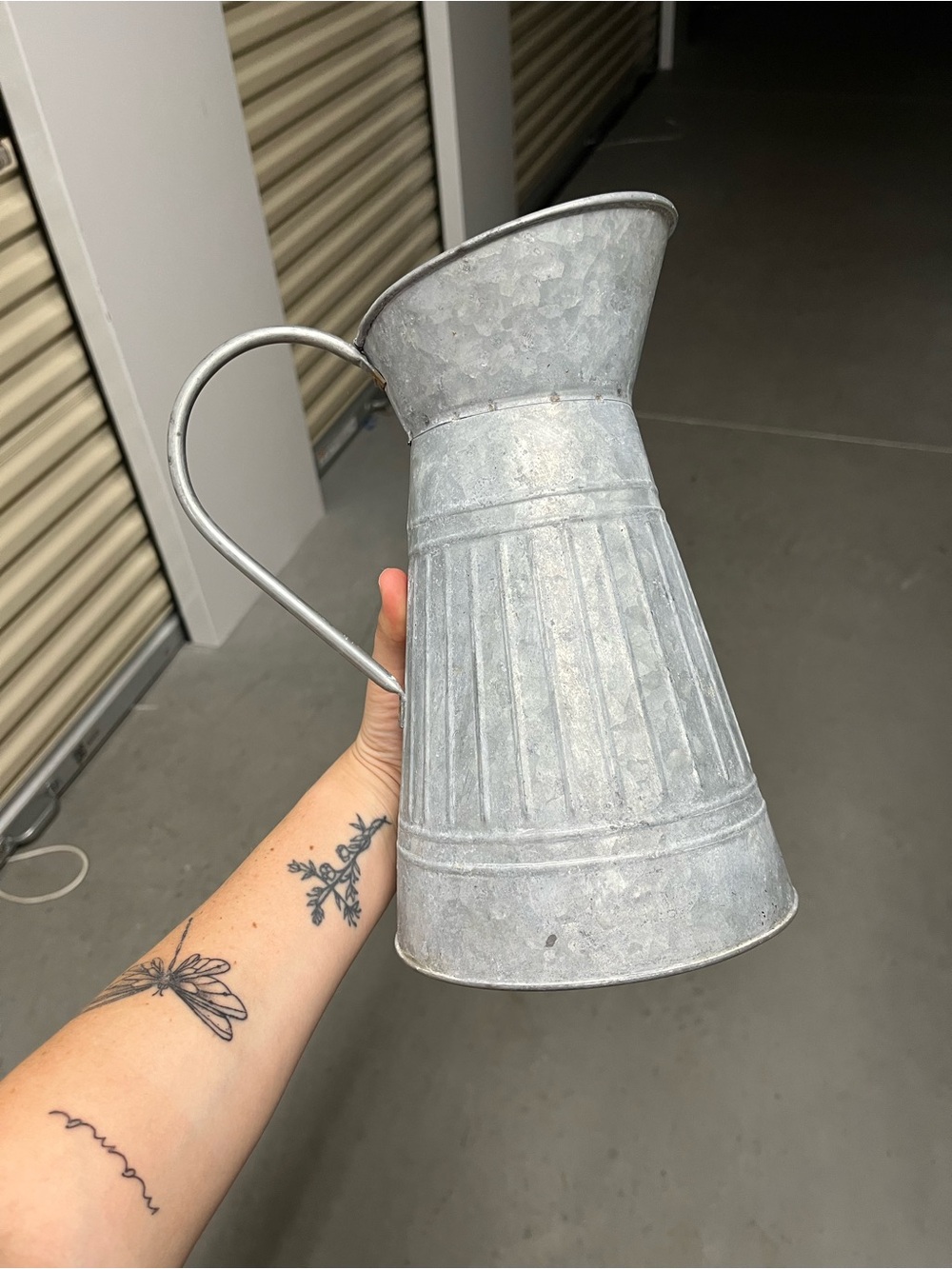 Source Unknown Galvanized Metal Pitcher - Silver Gray